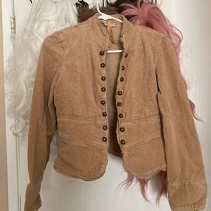Cute tan corduroy jacket!